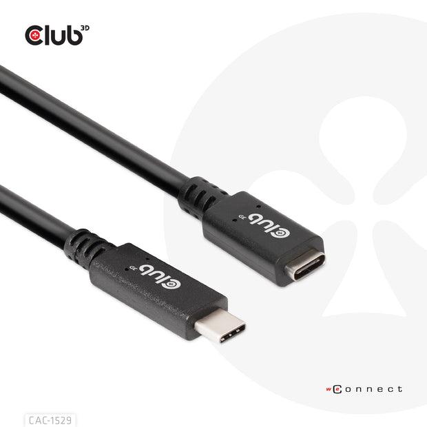 CLUB3D CAC-1529 USB-kablar USB 3.2 Gen 1 (3.1 Gen 1) 2 m USB C 5 Gbit/s 60 W Svart