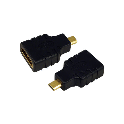 LogiLink AH0010 kabelomvandlare (hane/hona) HDMI D HDMI A Svart