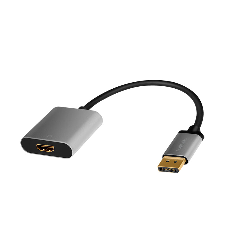 LogiLink CDA0108 videokabeladapter 0,15 m DisplayPort HDMI Svart