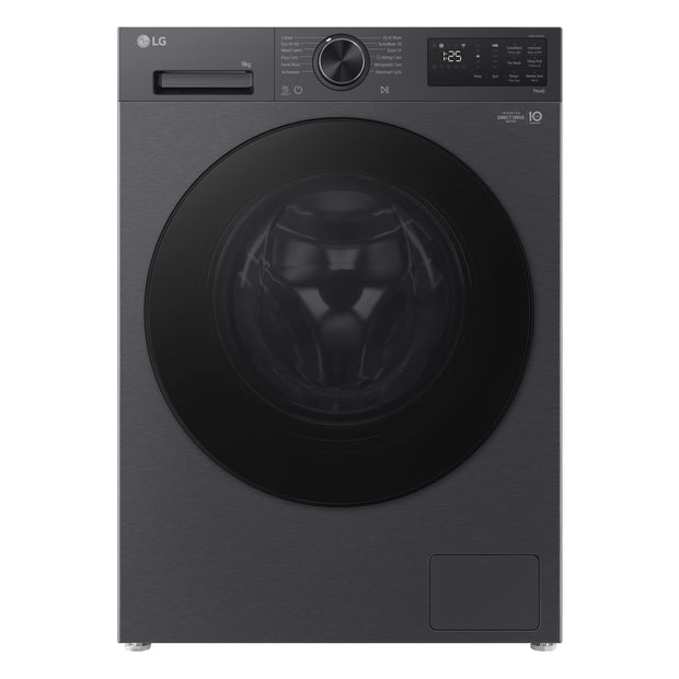 LG F2X50S9TBB tvättmaskin Frontmatad 9 kg 1170 RPM Svart
