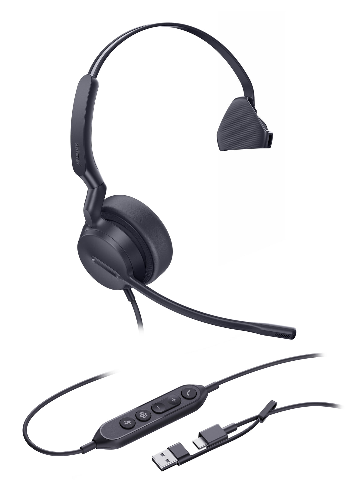 Yealink Mono Teams-headset med USB-C/A-anslutning
