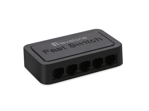 LevelOne FEU-0512 nätverksswitchar Ohanterad Fast Ethernet (10/100) Svart