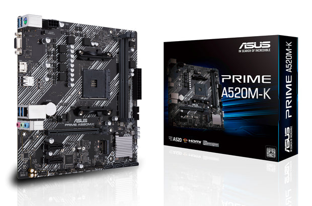 ASUS PRIME A520M-K AMD A520 Uttag AM4 micro ATX