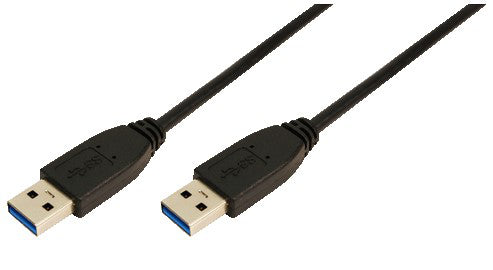 LogiLink CU0038 USB-kablar USB 3.2 Gen 1 (3.1 Gen 1) 1 m USB A Svart