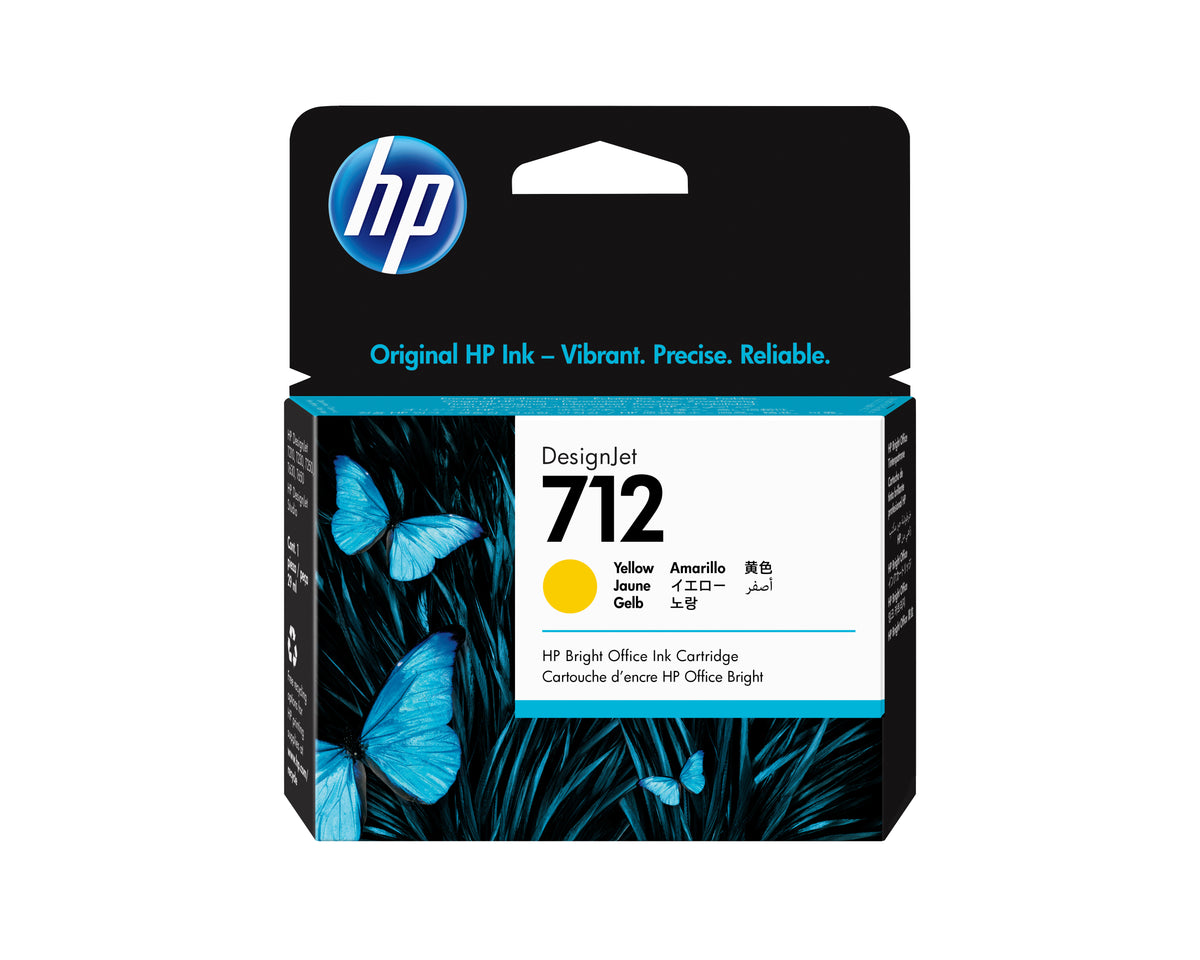 HP 712 29 ml gul DesignJet-bläckpatron