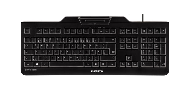 CHERRY KC 1000 SC tangentbord Kontor USB AZERTY Fransk Svart