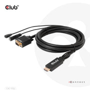 CLUB3D CAC-1712 videokabeladapter 2 m VGA (D-Sub) + 3.5mm HDMI + Micro-USB Svart