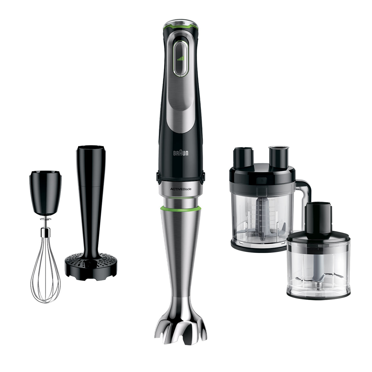 Braun MultiQuick 9 MQ 9195XLI 2 l Stavmixer 1200 W Svart