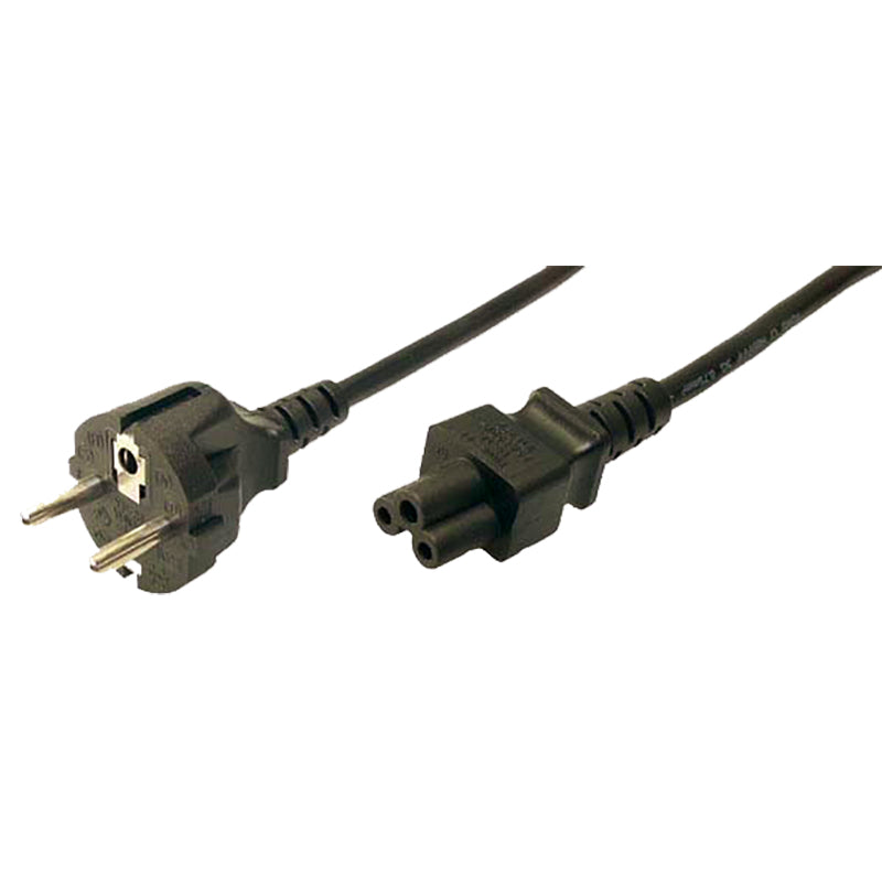 LogiLink CP093 strömkablar Svart 1,8 m C5 coupler CEE7/7