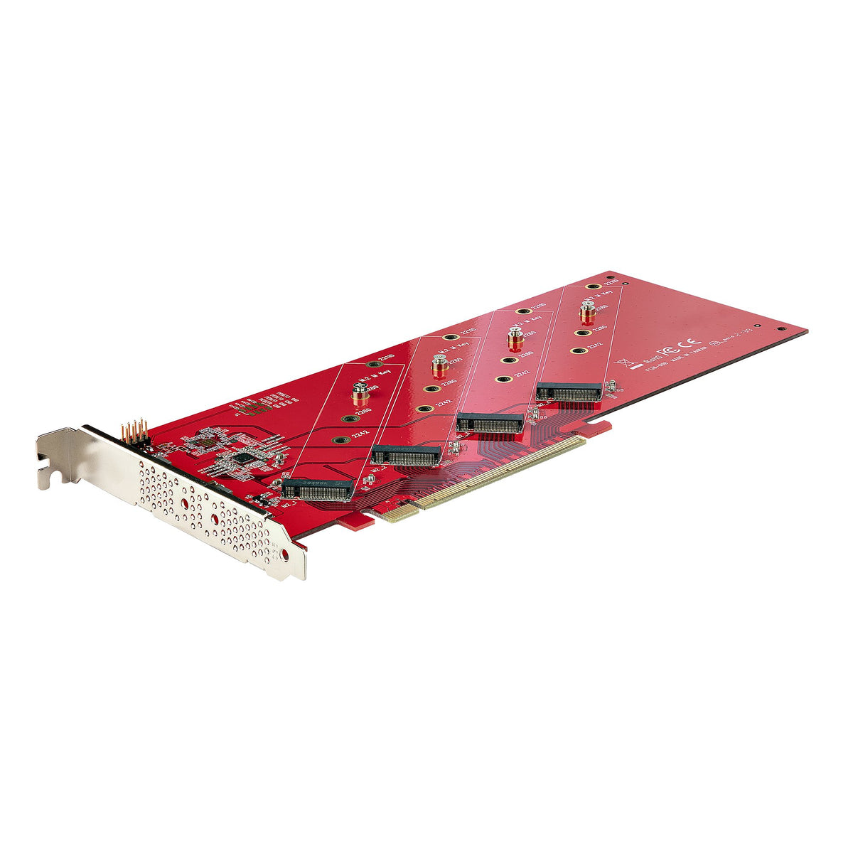StarTech.com QUAD-M2-PCIE-CARD-B nätverkskort/adapters Intern M.2