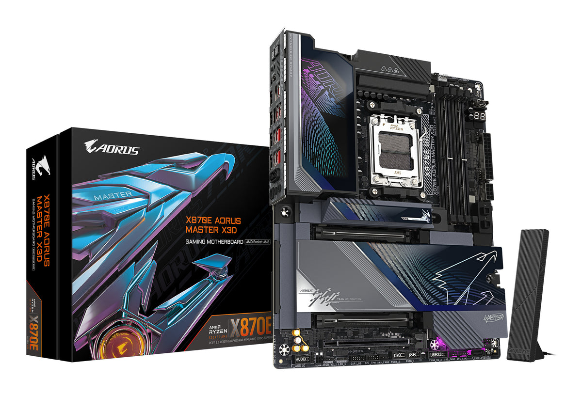 GIGABYTE X870E AORUS MASTER X3D AMD X870E AM5-sockel ATX