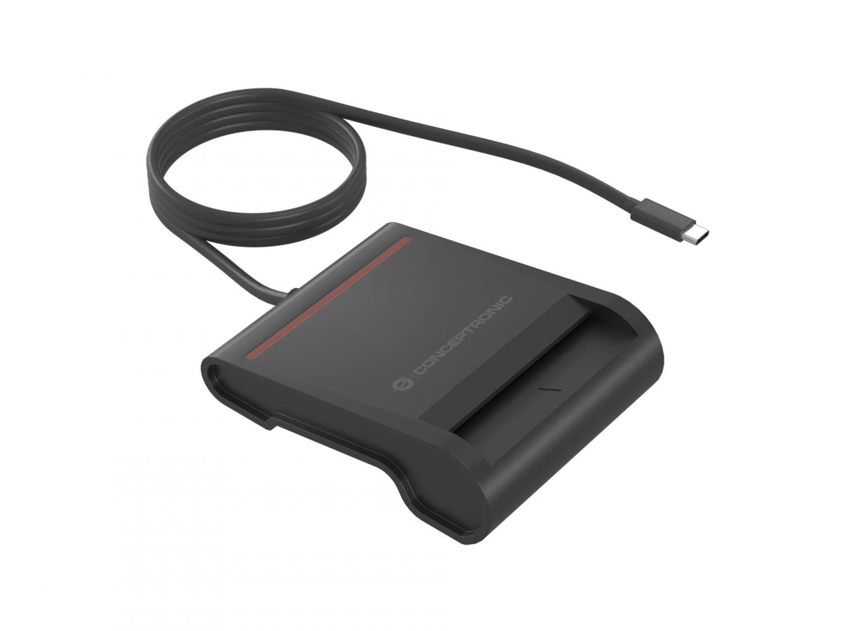 Conceptronic SCR01BC läsare smarta kort inomhus USB Type-C Svart