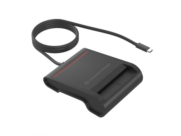 Conceptronic SCR01BC läsare smarta kort inomhus USB USB Type-C Svart