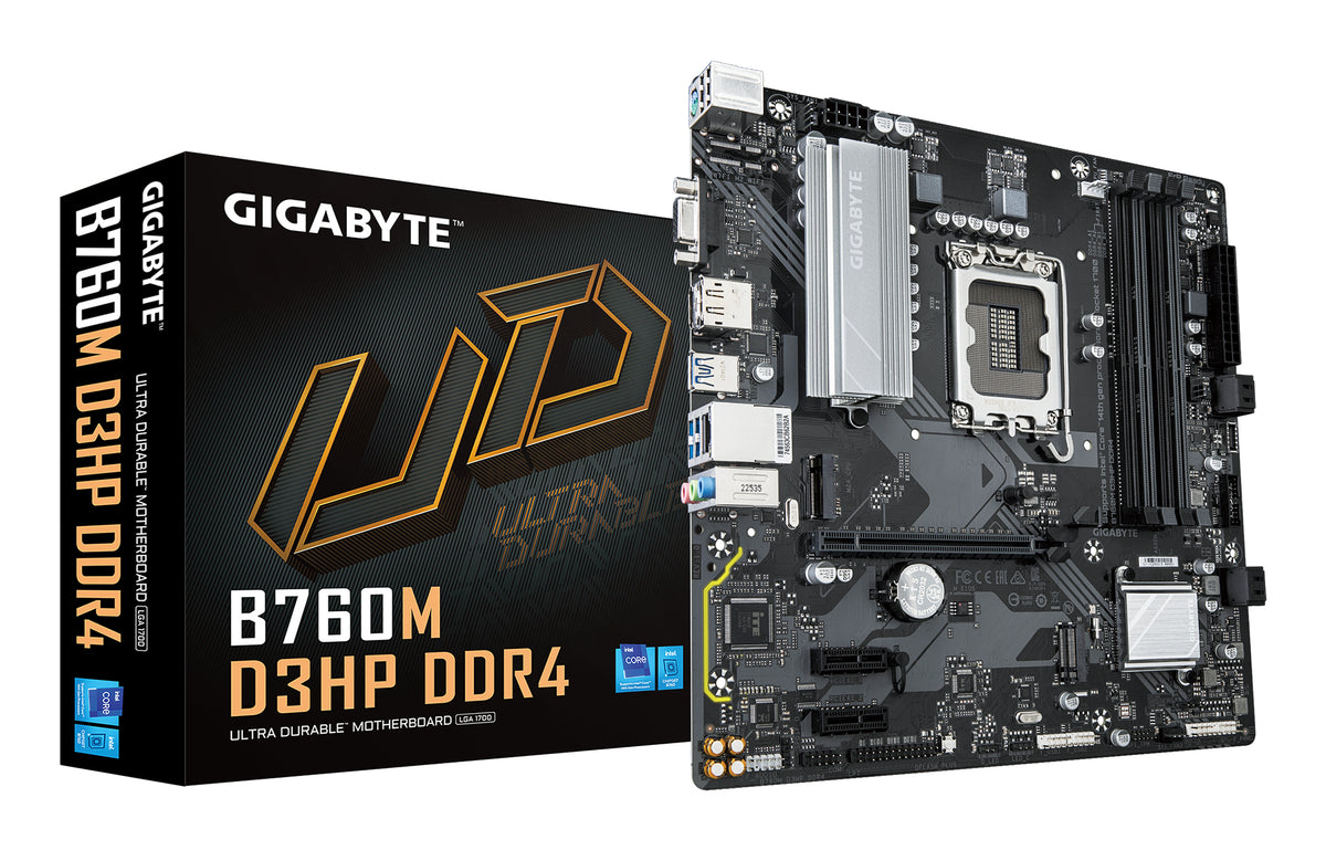 GIGABYTE B760M D3HP DDR4 moderkort Intel B760 Express LGA 1700 micro ATX