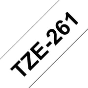 Brother TZE-261 etikett-tejp Svart på vitt TZ