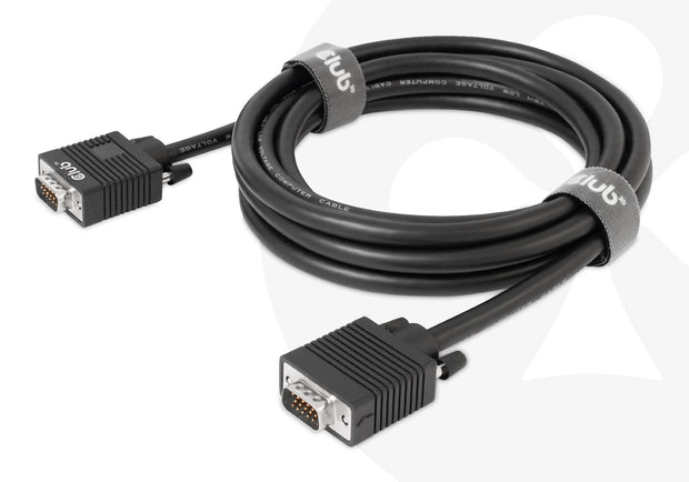 CLUB3D CAC-1703 VGA-kabel 3 m VGA (D-Sub) Svart