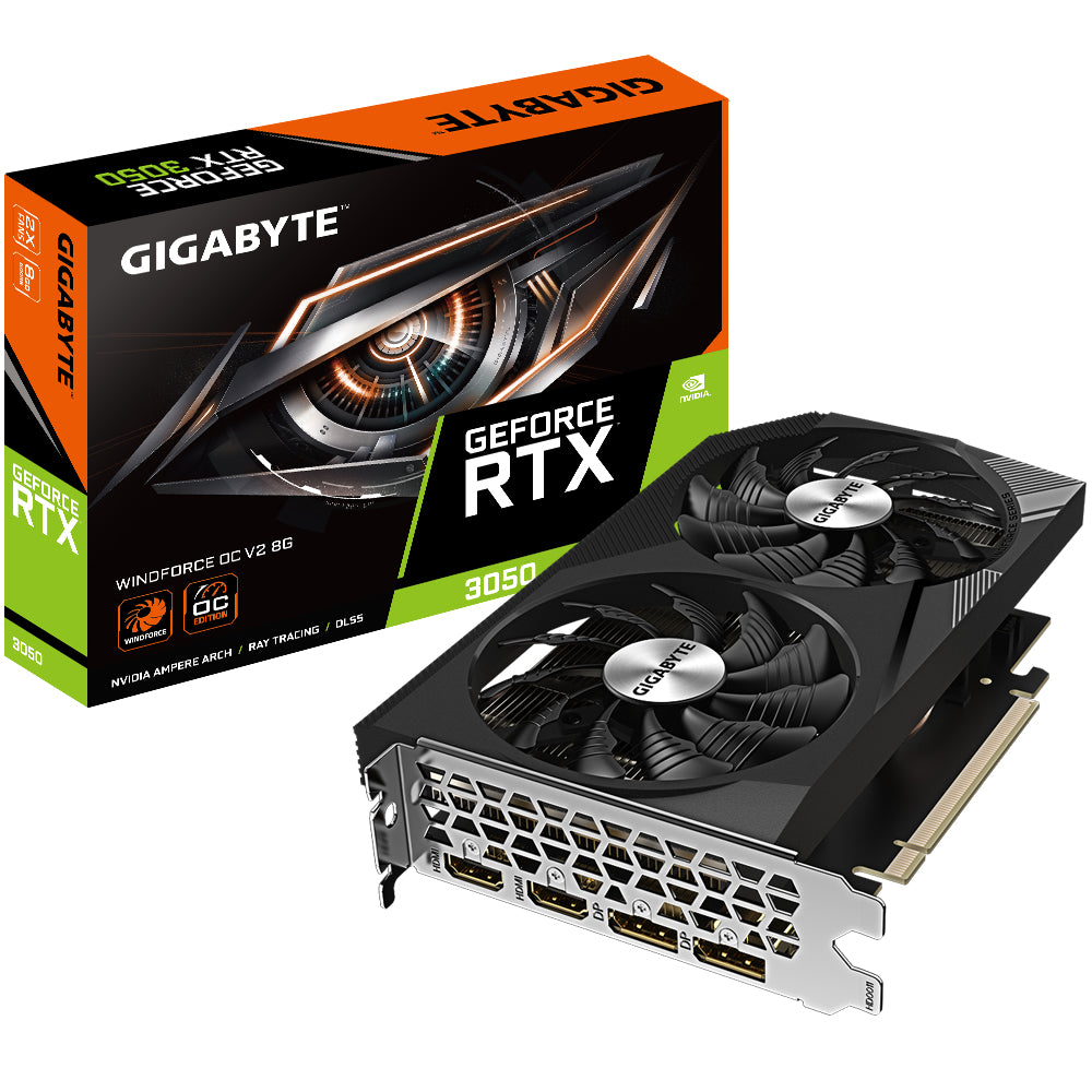 GIGABYTE GeForce RTX 3050 WINDFORCE OC V2 8G NVIDIA
