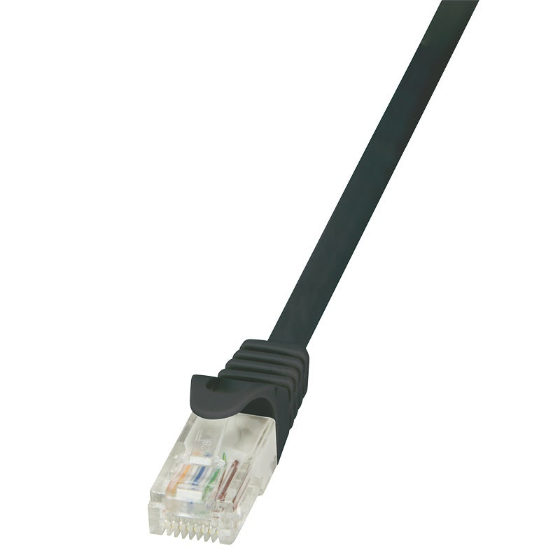 LogiLink 10m Cat.5e U/UTP RJ45 nätverkskablar Svart Cat5e U/UTP (UTP)