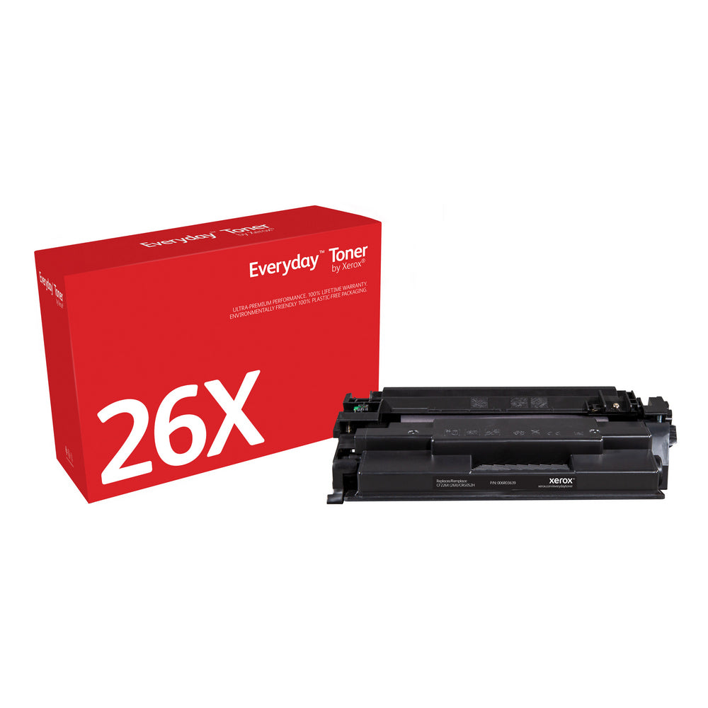 Everyday Svart Toner by Xerox compatible with HP 26X (CF226X)
