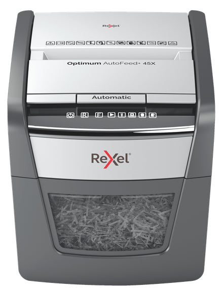 Rexel Optimum AutoFeed 45X Automatisk Dokumentförstörare Korsskärning