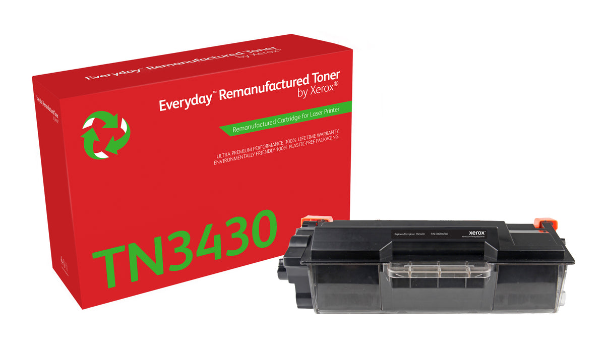 Everyday Mono Remanufactured Toner by Xerox compatible with Brother TN-3430