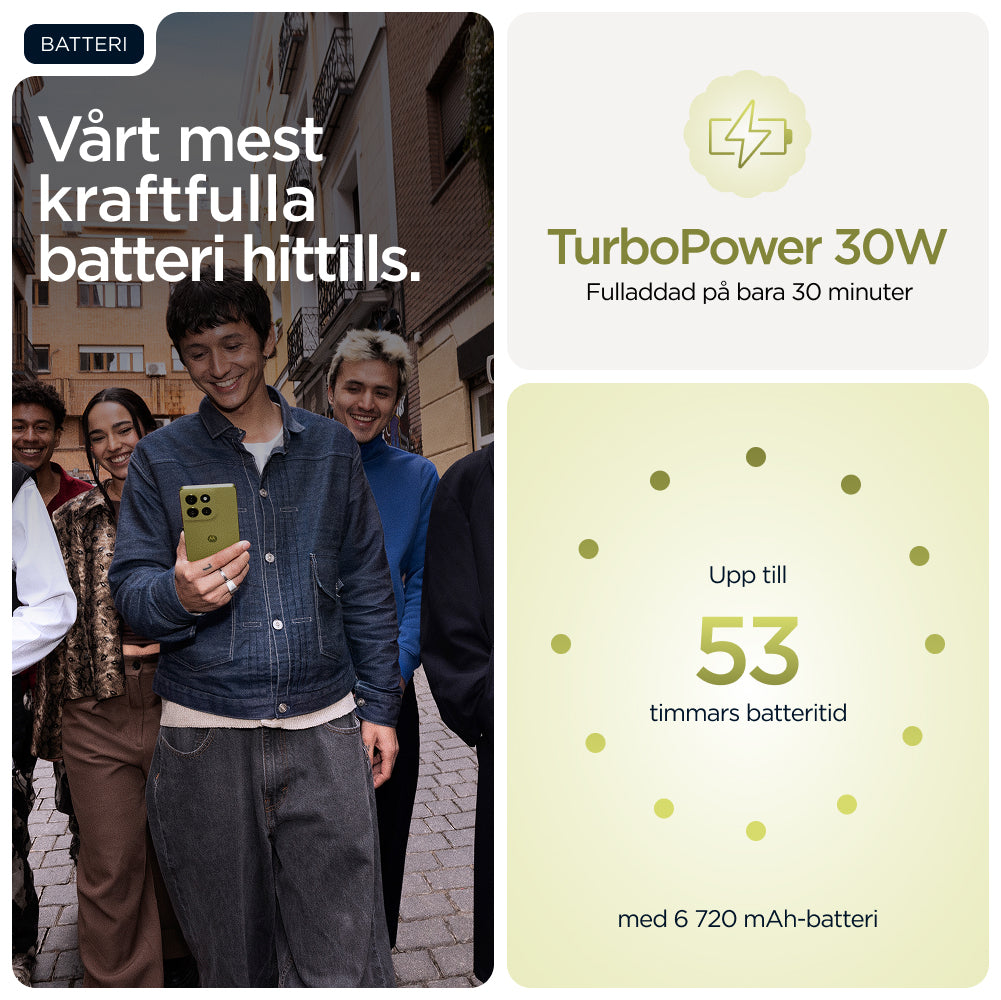 Motorola moto g86 power 5G - 256 GB - Grön