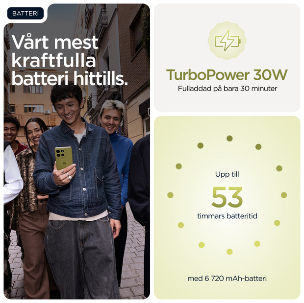 Motorola moto g86 power 5G - 256 GB - Grön