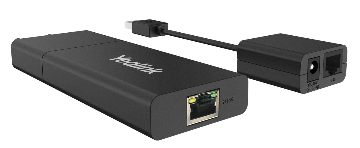 Yealink USB2CAT5E-EXT Nätverkssändare och -mottagare Svart