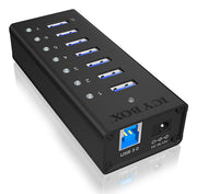 ICY BOX IB-AC618 USB 3.2 Gen 1 (3.1 Gen 1) Type-B 5000 Mbit/s Svart