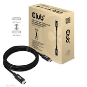 CLUB3D USB4 Gen3x2 Type-C Bi-Directional Cable 8K60Hz