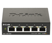 D-Link DGS-1100-05V2/E nätverksswitchar hanterad L2 Gigabit Ethernet (10/100/1000)