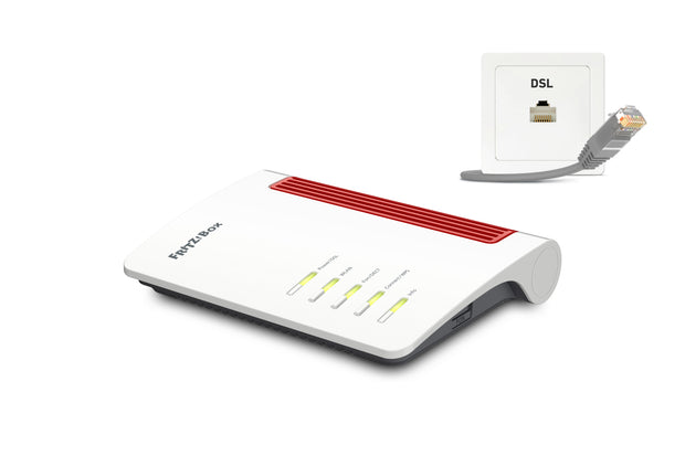 Box FRITZ! 7530 AX trådlös router Gigabit Ethernet Dual-band (2,4 GHz / 5 GHz) Grå