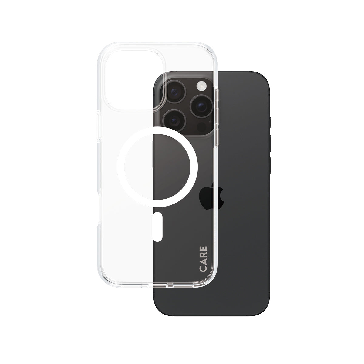 PanzerGlass CARE by Urban Combat Case Transparent w. White MagSafe iPhone 16 Pro Max
