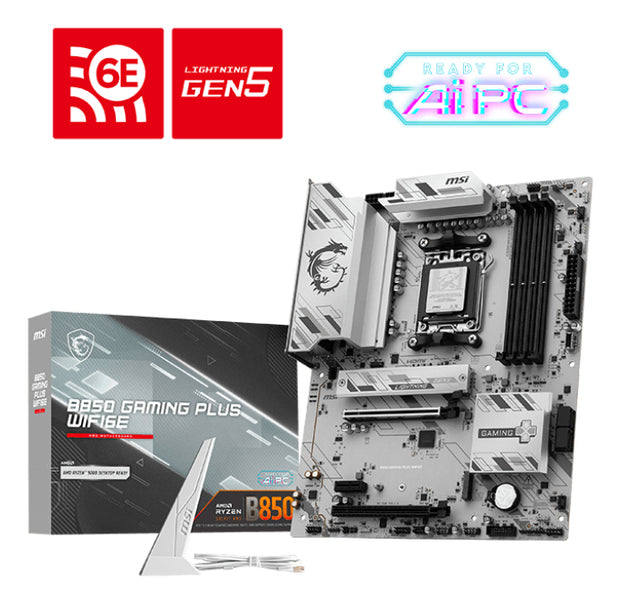 MSI B850 GAMING PLUS WIFI6E AMD B850 AM5-sockel ATX