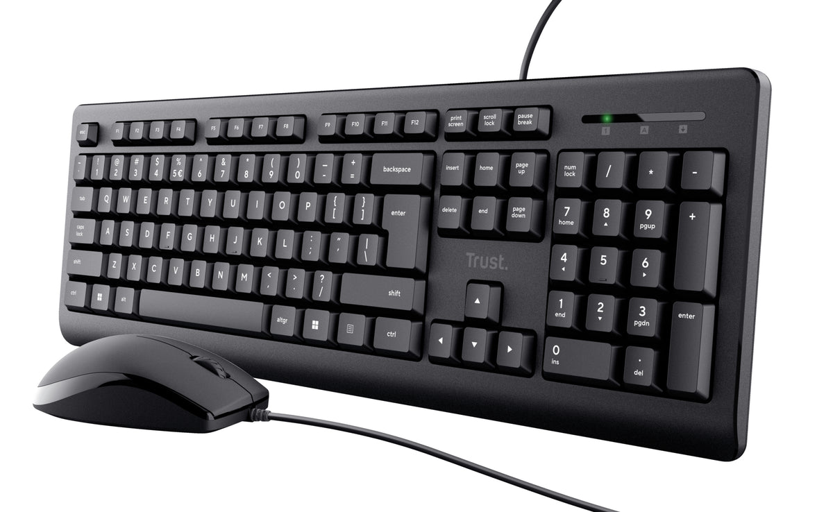 Trust Primo tangentbord Mus inkluderad Universal USB QWERTY Engelska (USA) Svart
