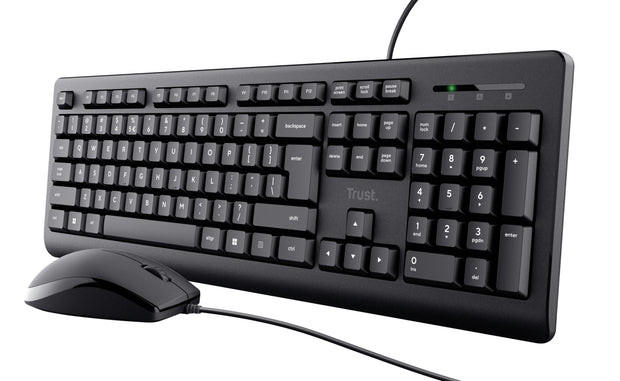 Trust Primo tangentbord Mus inkluderad Universal USB QWERTY Engelska (USA) Svart