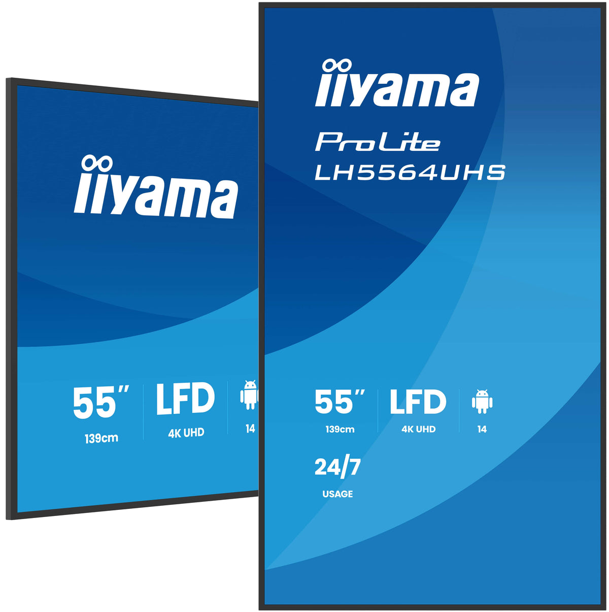 iiyama LH5564UHS-B1AG skyltställ Platt skärm för digital skyltning