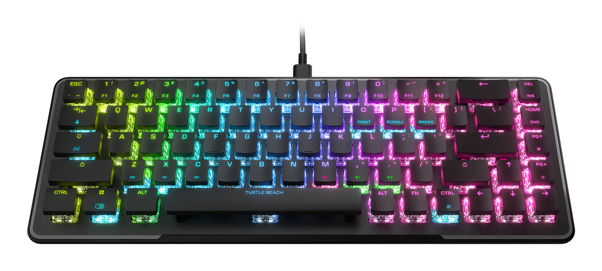 Turtle Beach Vulcan II Mini tangentbord Spela USB QWERTY tyska Svart