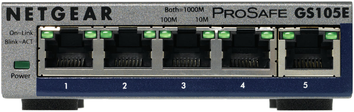 NETGEAR GS105E-200PES nätverksswitchar hanterad L2/L3 Gigabit Ethernet (10/100/1000)