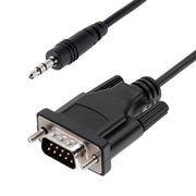 StarTech.com 1 m DB9 till 3,5 mm seriell kabel för konfiguration av seriell enhet