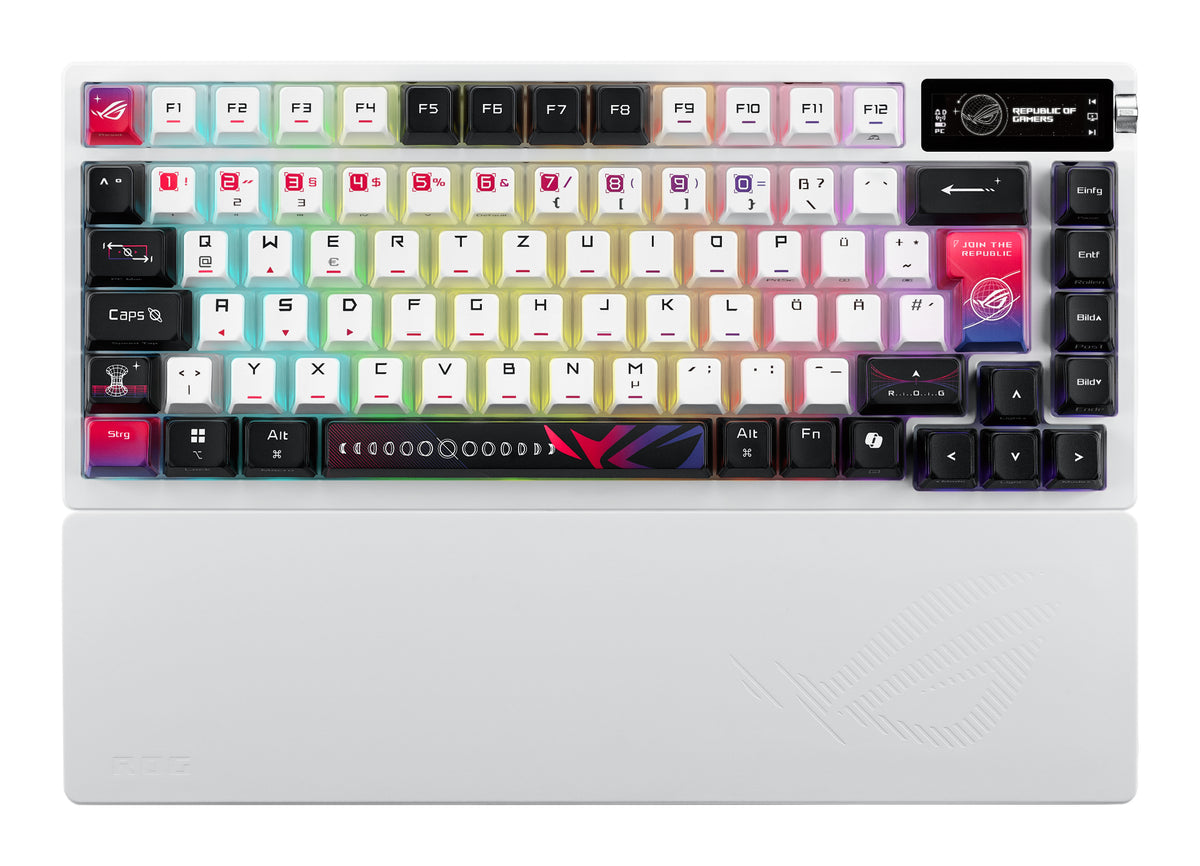 ASUS ROG Azoth X tangentbord Spela USB + RF Wireless +