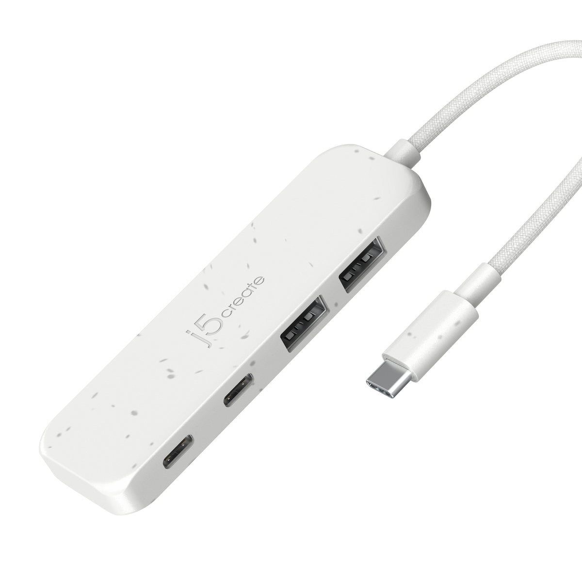 j5create Miljövänlig USB-C till 4-portars hubb för typ-C och typ-A Gen 2