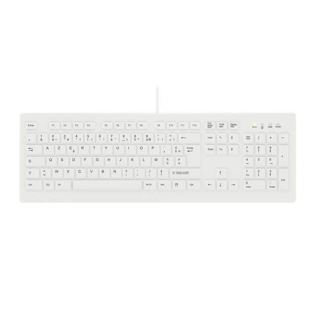 Contour Design Active Key AK-C8100F-U1-W/FR tangentbord Medical USB AZERTY Fransk Vit