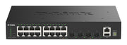 D-Link DGS-1530-20/E nätverksswitchar hanterad L2 Gigabit Ethernet (10/100/1000)