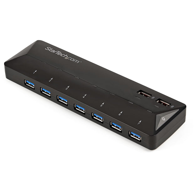 StarTech.com USB 3.0-hub med 7 portar och dedicerade laddningsportar