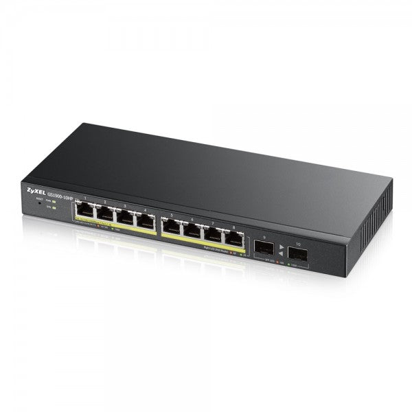 Zyxel GS1900-8HP v3 PoE hanterad L2 Gigabit Ethernet (10/100/1000) Strömförsörjning