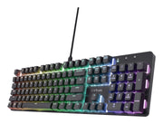 Trust GXT 871 Zora tangentbord Spela USB tyska Svart