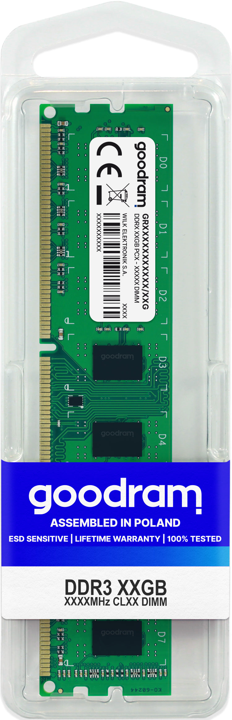 Goodram GR1600D3V64L11/8G RAM-minnen