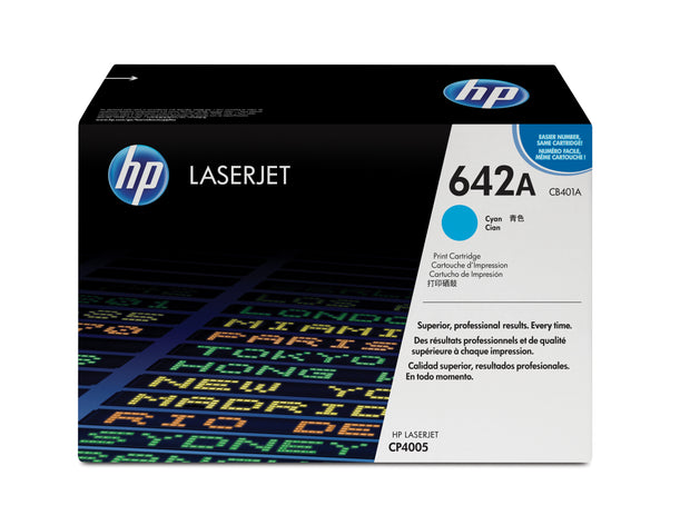 HP 642A Cyan Original LaserJet Toner Cartridge Tonerkassett