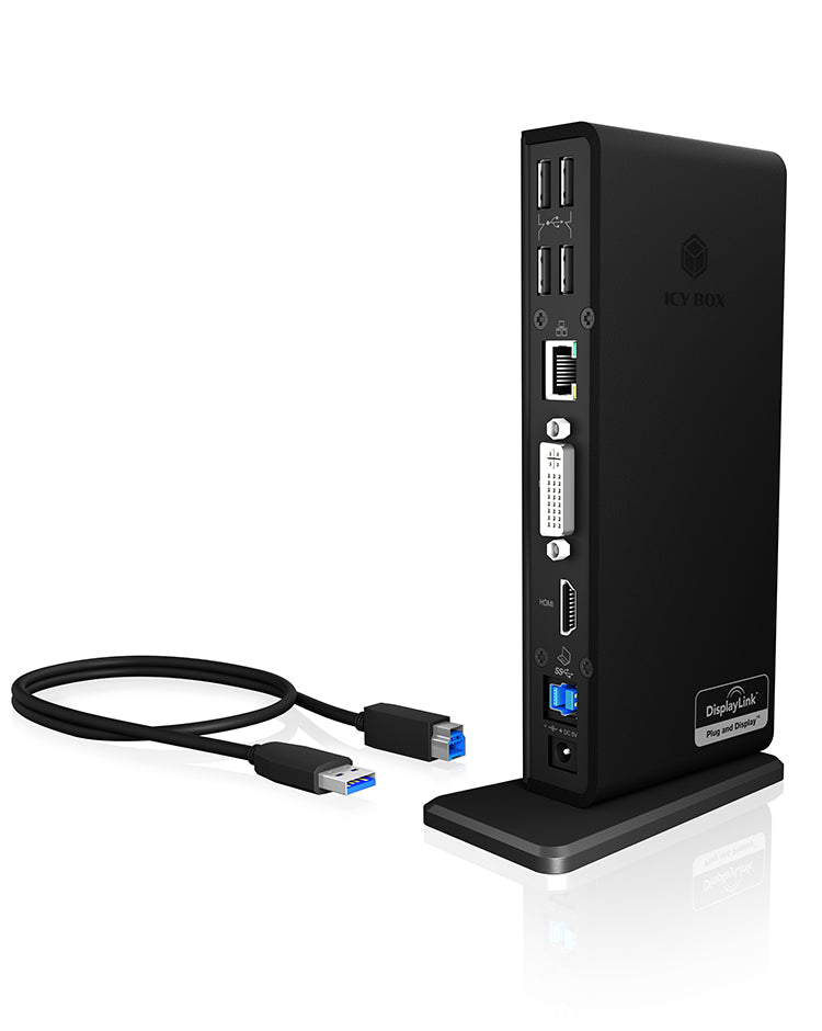 ICY BOX IB-DK2241AC Kabel USB 3.2 Gen 1 (3.1 Gen 1) Type-A Svart